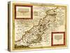 Palestine - Panoramic Map-Lantern Press-Stretched Canvas