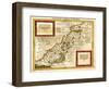 Palestine - Panoramic Map-Lantern Press-Framed Art Print