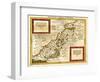 Palestine - Panoramic Map-Lantern Press-Framed Art Print