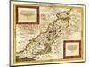 Palestine - Panoramic Map-Lantern Press-Mounted Art Print