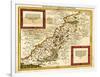 Palestine - Panoramic Map-Lantern Press-Framed Art Print