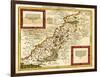 Palestine - Panoramic Map-Lantern Press-Framed Art Print
