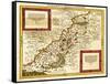 Palestine - Panoramic Map-Lantern Press-Framed Stretched Canvas