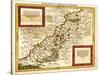 Palestine - Panoramic Map-Lantern Press-Stretched Canvas