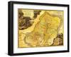 Palestine - Panoramic Map-Lantern Press-Framed Art Print