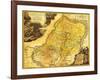 Palestine - Panoramic Map-Lantern Press-Framed Art Print