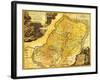 Palestine - Panoramic Map-Lantern Press-Framed Art Print