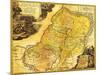 Palestine - Panoramic Map-Lantern Press-Mounted Art Print