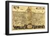 Palestine - Panoramic Map-Lantern Press-Framed Art Print