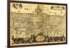 Palestine - Panoramic Map-Lantern Press-Framed Art Print