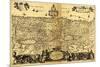 Palestine - Panoramic Map-Lantern Press-Mounted Premium Giclee Print