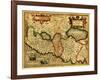 Palestine - Panoramic Map-Lantern Press-Framed Art Print