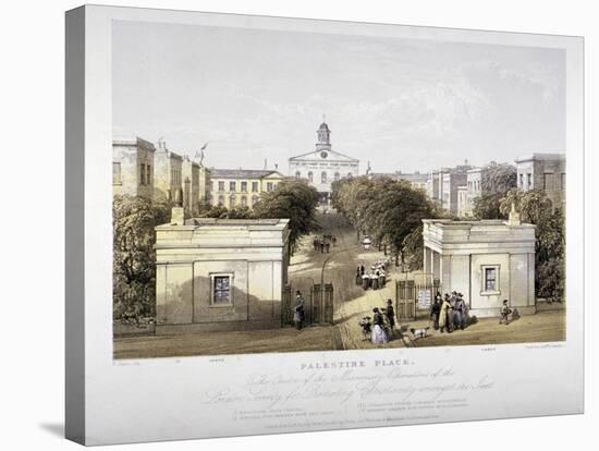 Palestine Place, Bethnal Green, London, C1840-F Jones-Stretched Canvas
