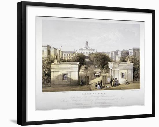 Palestine Place, Bethnal Green, London, C1840-F Jones-Framed Premium Giclee Print