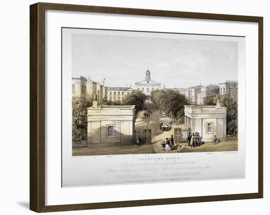 Palestine Place, Bethnal Green, London, C1840-F Jones-Framed Giclee Print