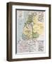 Palestine Tribes Old Map With Jerusalem Insert Maps-marzolino-Framed Art Print