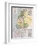 Palestine Tribes Old Map With Jerusalem Insert Maps-marzolino-Framed Art Print