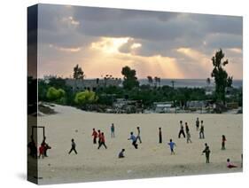 Palestinian Children from the Al-Mawasi Enclave-null-Stretched Canvas