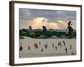 Palestinian Children from the Al-Mawasi Enclave-null-Framed Photographic Print