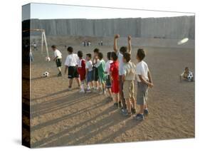 Palestinian Children Line Up-null-Stretched Canvas