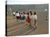 Palestinian Children Line Up-null-Stretched Canvas