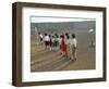 Palestinian Children Line Up-null-Framed Photographic Print