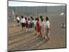 Palestinian Children Line Up-null-Mounted Photographic Print