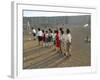 Palestinian Children Line Up-null-Framed Photographic Print