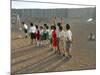 Palestinian Children Line Up-null-Mounted Photographic Print