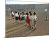 Palestinian Children Line Up-null-Mounted Photographic Print