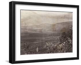 Palestinian Man Looks out over Plains-null-Framed Photographic Print