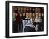 Palestinian Man Passes in Front of a Shop Offering Veils for Sale in Jerusalem's Old City-null-Framed Photographic Print