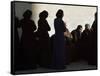 Palestinian Women Sit as They Mourn During the Funeral of Four Al-Aqsa Martyrs' Brigades Militants-null-Framed Stretched Canvas