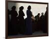 Palestinian Women Sit as They Mourn During the Funeral of Four Al-Aqsa Martyrs' Brigades Militants-null-Framed Photographic Print