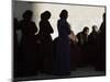 Palestinian Women Sit as They Mourn During the Funeral of Four Al-Aqsa Martyrs' Brigades Militants-null-Mounted Photographic Print