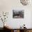 Palestinian Worshipper Prays Outside Jerusalem's Old City While Israeli Forces Stand Guard-null-Photographic Print displayed on a wall