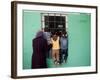 Palestinians Listen from Outside to a Music Band in a Mosque, During Celebrations Marking Nebi Musa-null-Framed Photographic Print