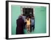 Palestinians Listen from Outside to a Music Band in a Mosque, During Celebrations Marking Nebi Musa-null-Framed Photographic Print