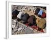 Palestinians Pray in Rubble of Mosque Destroyed in Israeli Military Offensive, Northern Gaza Strip-null-Framed Photographic Print