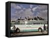 Palestinians Sit on Top of a Bus-null-Framed Stretched Canvas