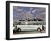 Palestinians Sit on Top of a Bus-null-Framed Photographic Print