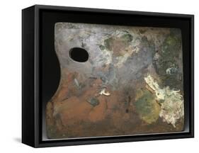 Palette d'Edgar Degas - face-Edgar Degas-Framed Stretched Canvas