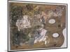 Palette pliante de Paul Cézanne-Paul Cézanne-Mounted Giclee Print