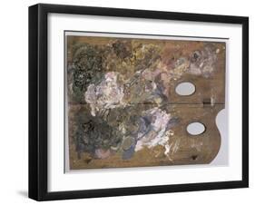 Palette pliante de Paul Cézanne-Paul Cézanne-Framed Giclee Print