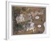 Palette pliante de Paul Cézanne-Paul Cézanne-Framed Giclee Print