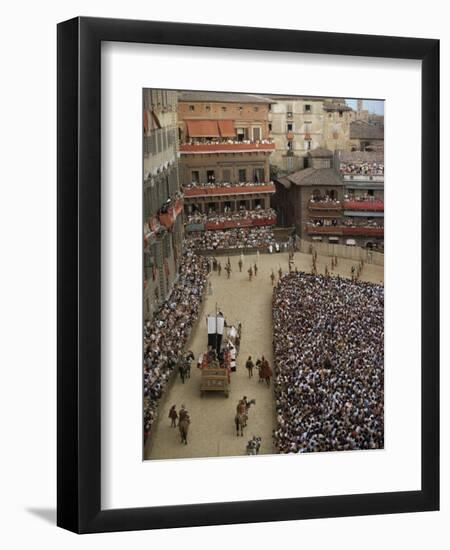 Palio, Siena, Tuscany, Italy-Christina Gascoigne-Framed Photographic Print