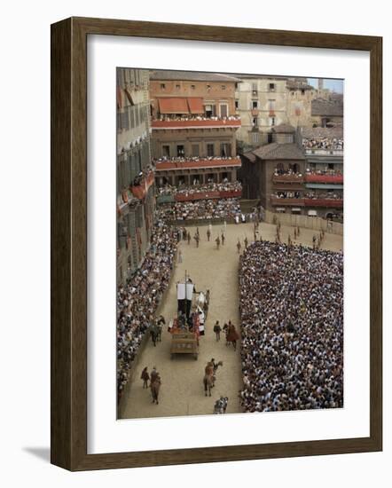 Palio, Siena, Tuscany, Italy-Christina Gascoigne-Framed Photographic Print