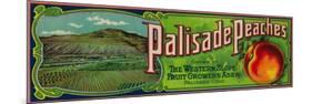 Palisade, Colorado - Palisade Peach Label-Lantern Press-Mounted Art Print