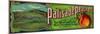 Palisade, Colorado - Palisade Peach Label-Lantern Press-Mounted Premium Giclee Print