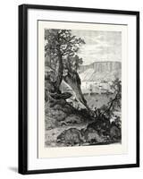 Palisades, from Below Hastings, USA-John Douglas Woodward-Framed Giclee Print